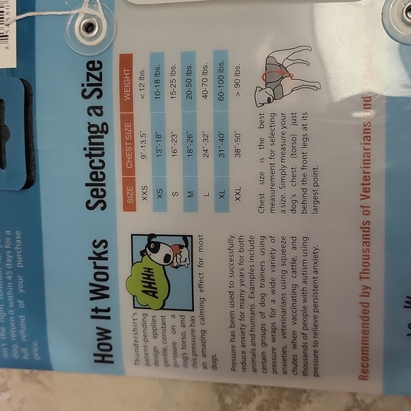 Thundershirt for dogs M solid gray - Picture 5 of 6